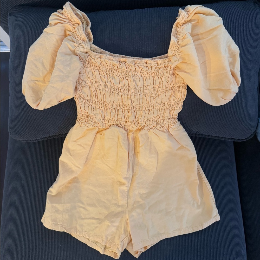 Rhythm Maia Yellow (Butter) Romper - Picture 3 of 4